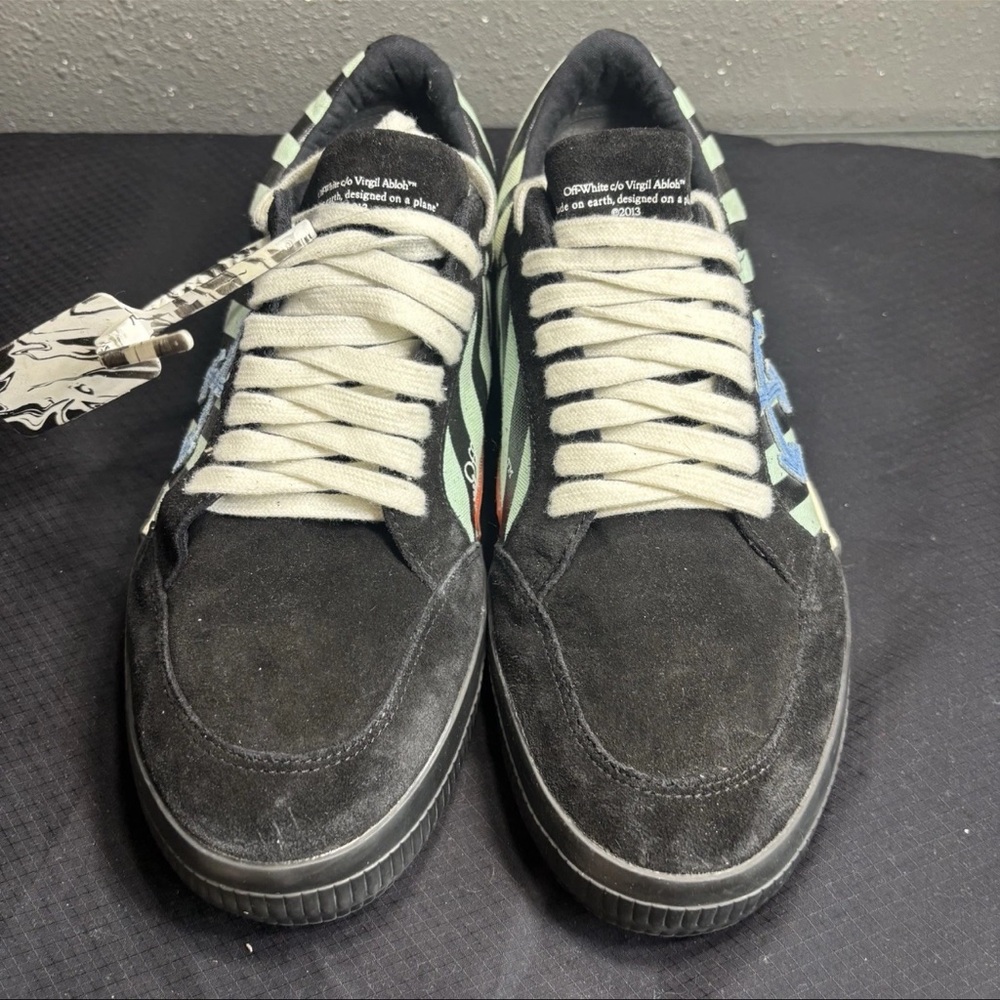 Size 11 - Off-White Vulc Sneaker Low Black Green - Picture 3 of 15